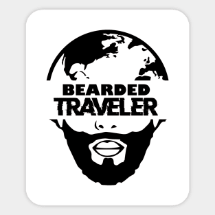 Bearded Traveler Sticker